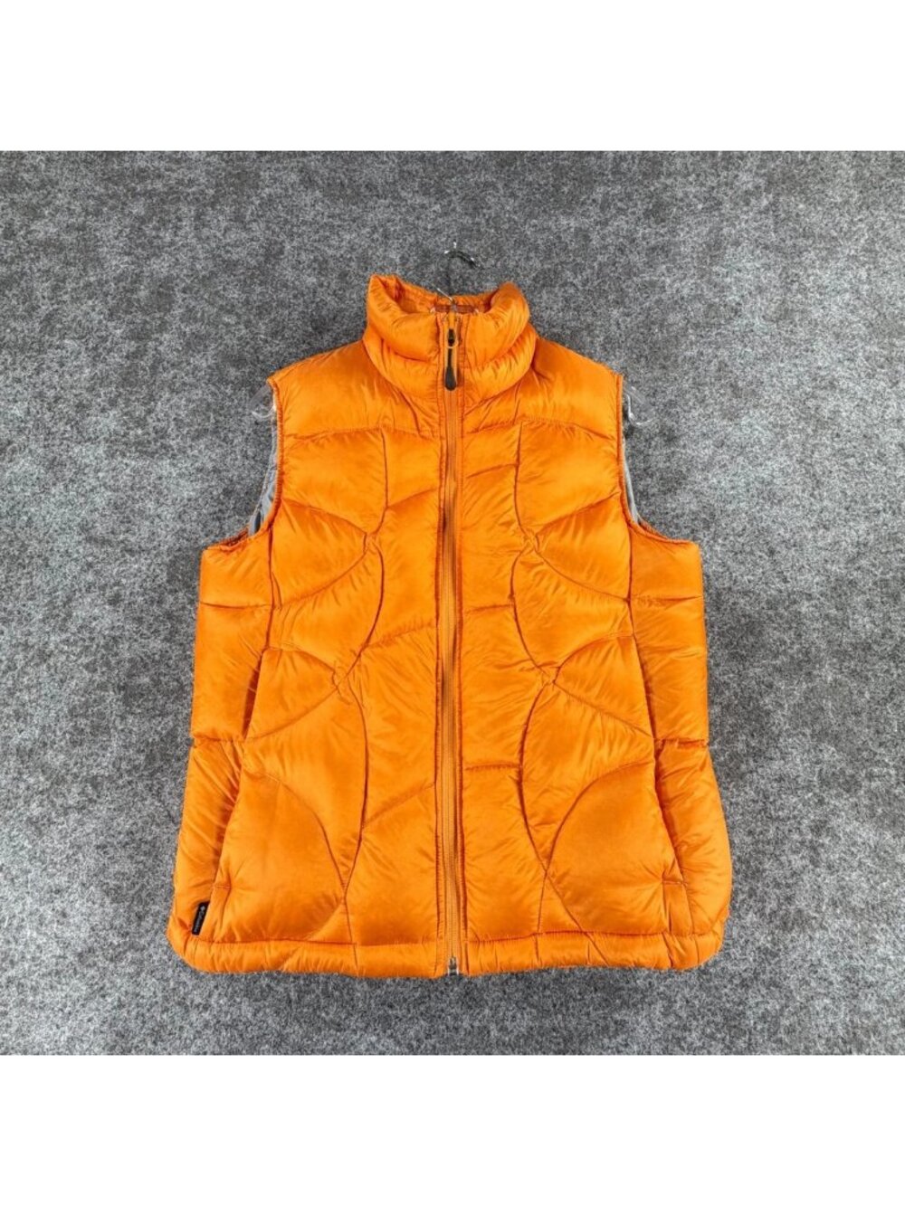 Columbia Titanium Puffer Vest Womens Medium Orange Full Zip Thermal Insulated